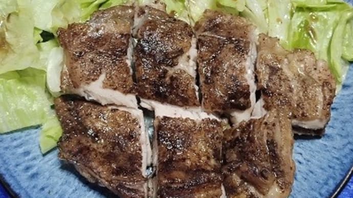 【05/30晩御飯】ジャマイカ風ジャーク生命鶏、シーズニングを使ったんだね:D