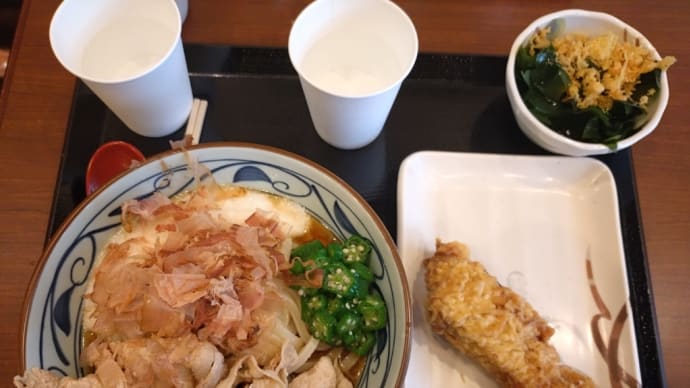 【丸亀製麺】梅とろろ豚しゃぶぶっかけ。