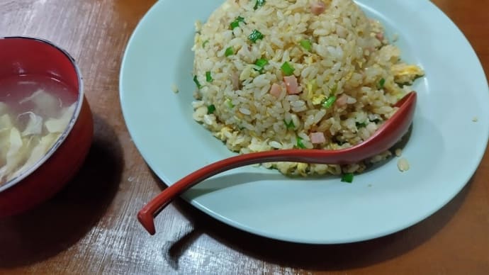 吉勝(2)ニンニクチャーハン・唐揚げ